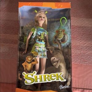 Barbie Shrek Doll with Green and Orange Outfit